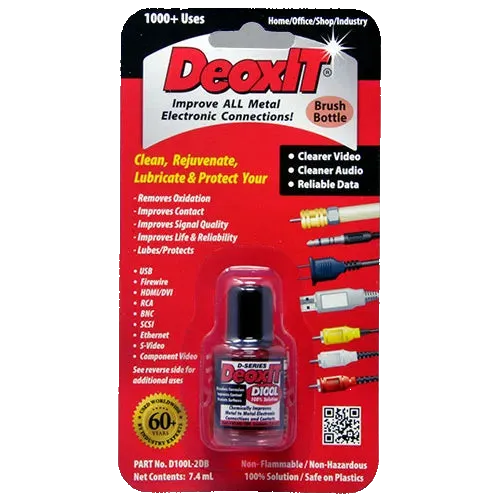 CAIG DeoxIT® D-Series D100L Brush Applicator, 100% solution, 7.4 mL