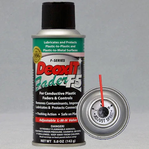 CAIG DeoxIT® F5S-H6 Fader F-Series – Moving Contact Lubricant for Conductive Plastic Faders and Controls