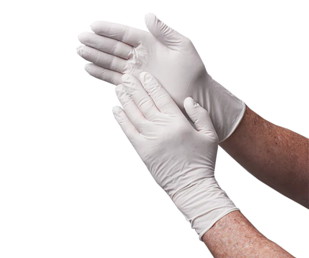 Staticide® GL12NI-M 12-in White, ESD Nitrile Gloves, Medium, Box of 100, Case of 5