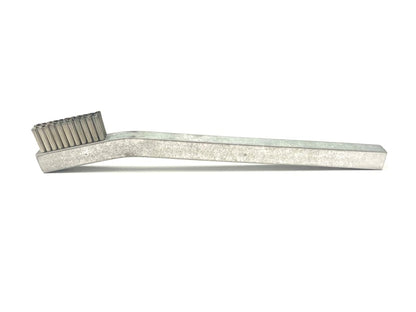 Gordon Brush 33SSA - Hand-Laced Scratch Brush, 3x11 Row, 0.003" Stainless Steel Wire w/Aluminum Handle