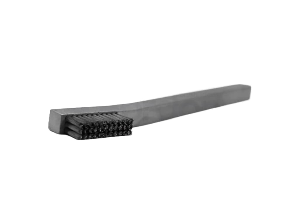 Gordon Brush 33SSA - Hand-Laced Scratch Brush, 3x11 Row, 0.003" Stainless Steel Wire w/Aluminum Handle