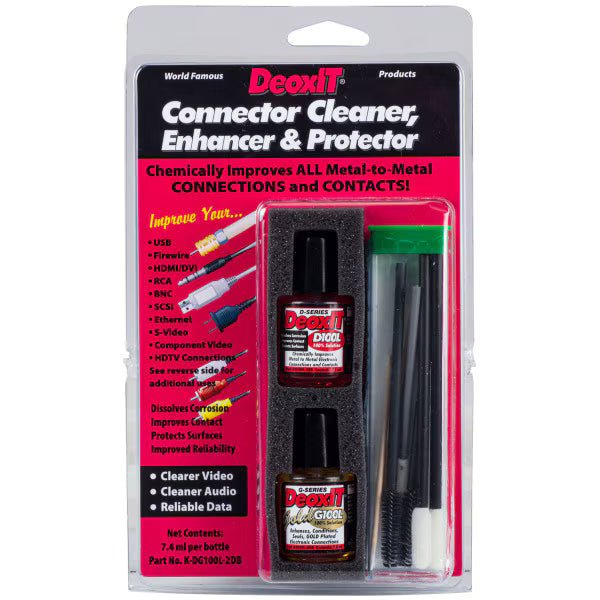 CAIG DeoxIT® K-DG100L-2DB Gold Audio/Video/Data Connector Cleaner, Enhancer & Protector Kit