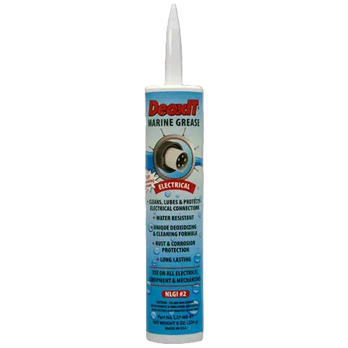 CAIG DeoxIT® L27-ME-8T Electrical Marine Grease, No particles, 226g, grease tube cartridge with tip – use with standard caulking gun