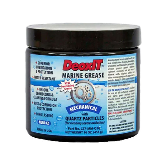 CAIG DeoxIT® L27-MM-Q16 Mechanical Marine Grease, Quartz particles, 396g, grease tube cartridge. – use with standard grease gun