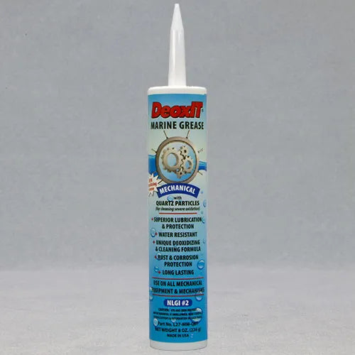 CAIG DeoxIT® Mechanical Marine Grease, #L27-MM-Q8T (Quartz particles)226g, grease tube cartridge with tip – use with standard caulking gun