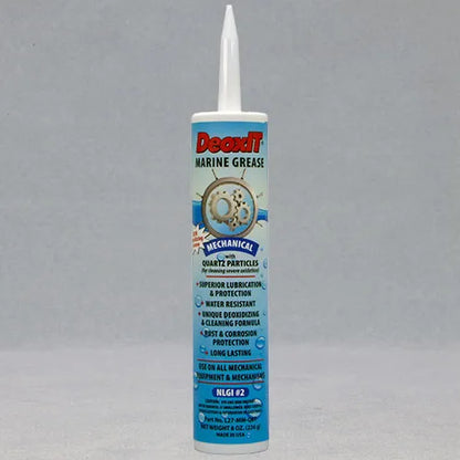 CAIG DeoxIT® Mechanical Marine Grease, #L27-MM-Q8T (Quartz particles)226g, grease tube cartridge with tip – use with standard caulking gun