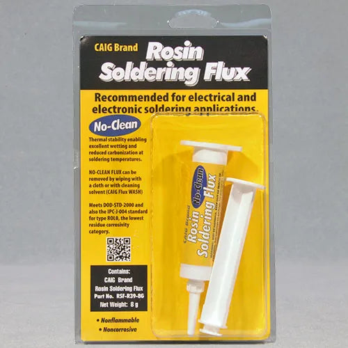CAIG Rosin NO CLEAN Flux, RSF-R39-8G (Syringe), 8 Grams