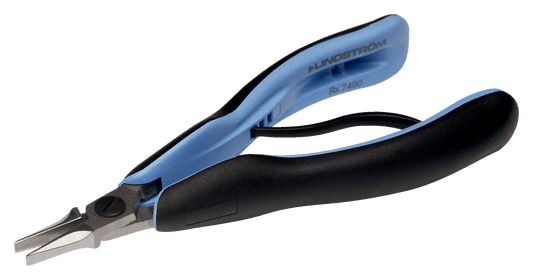 Lindström ERGO™ Precision Flat Nose Pliers with Dual-Component Synthetic Handle RX 7490