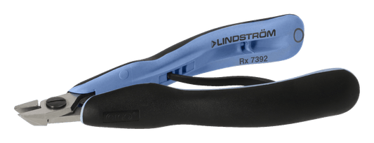 Lindström ERGO™ Precision Chainmaille Flat Oblique Nose Stubby Pliers with Synthetic Handle RX 7392