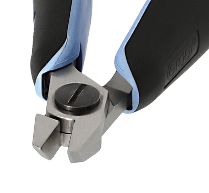 Lindström ERGO™ Precision Chainmaille Flat Oblique Nose Stubby Pliers with Synthetic Handle RX 7392