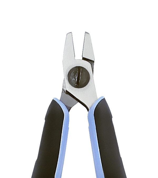 Lindström ERGO™ Precision Chainmaille Flat Oblique Nose Stubby Pliers with Synthetic Handle RX 7392