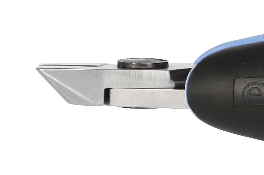 Lindström ERGO™ Precision Chainmaille Flat Oblique Nose Stubby Pliers with Synthetic Handle RX 7392