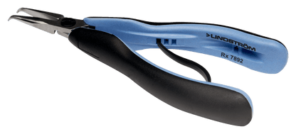 Lindström ERGO™ 60° Bent Tip Snipe Nose Pliers with Dual-Component Synthetic Handle RX 7892