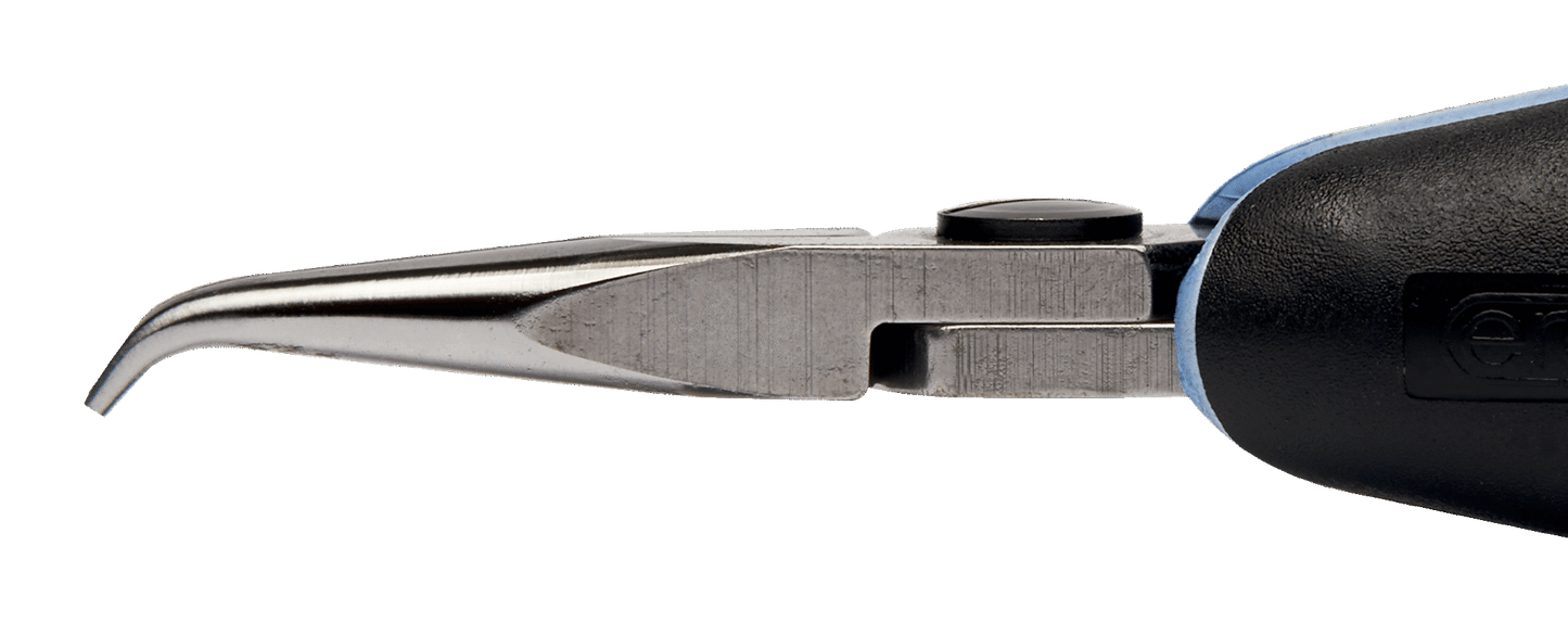 Lindström ERGO™ 60° Bent Tip Snipe Nose Pliers with Dual-Component Synthetic Handle RX 7892