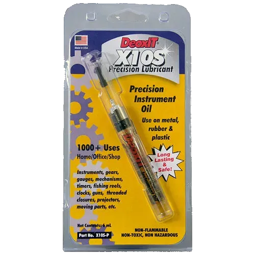 CAIG Labs X10S-P DeoxIT® X10S Precision Instrument Oiler (formerly CaiLube X10S), 100%, 6 mL