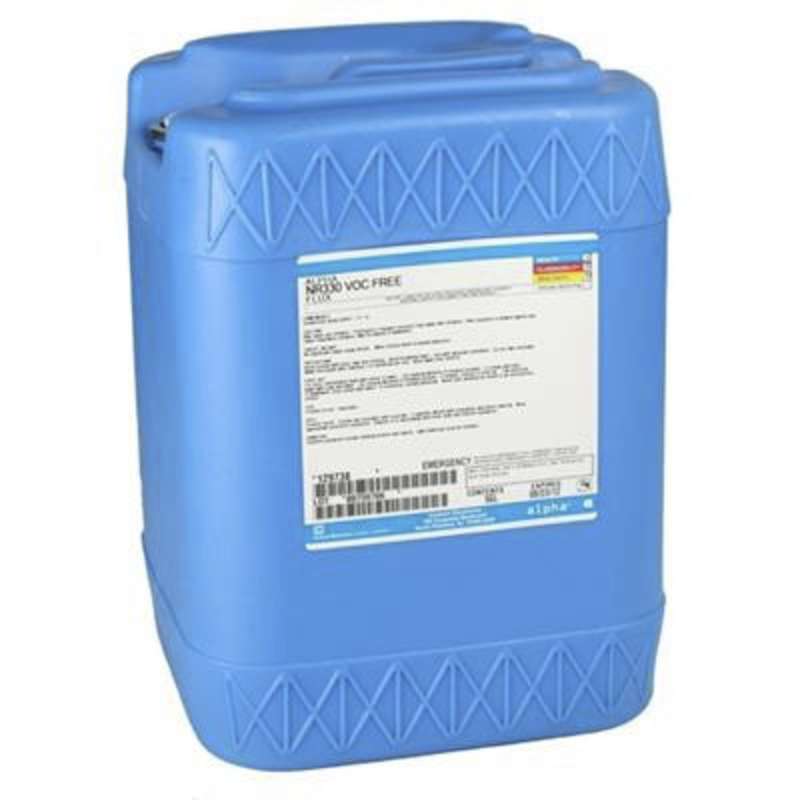 Alpha 129736-0005, NR330 VOC-Free No-Clean Soldering Flux - 5 Gal Pail