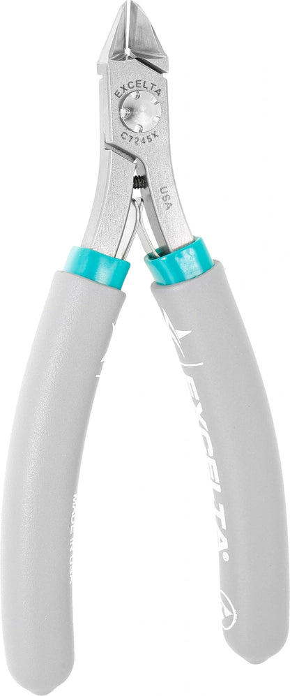 EXCELTA - C7245X Cutter, Hard Wire, Taper, Laser Flush Cut, Carbon Carbide Inserts, Short Hdl, 4.5"