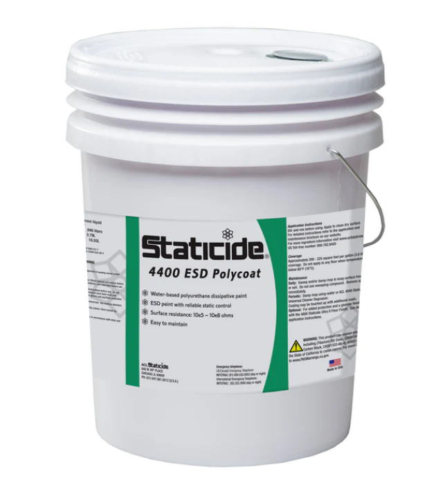 Staticide® 4400MG5 ESD Medium Gray Polycoat Paint, 5-Gallons