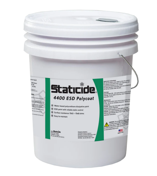 Staticide® 4400MG5 ESD Medium Gray Polycoat Paint, 5-Gallons
