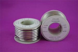 Super-Low Temp Lead-Free Solder Wire for Stained Glass - 0.125" diameter, 1/2 LB Spool