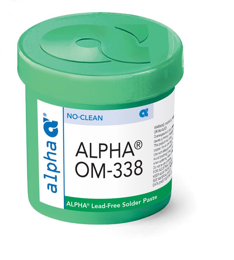 Alpha 148025, OM338 SAC305 Lead-Free No-Clean Solder Paste - 500 gram Jar