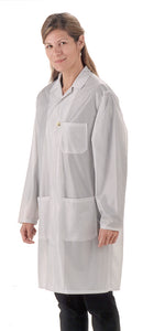 Tech Wear LOC-13 Knee-Length White ESD Lab Coat, Medium