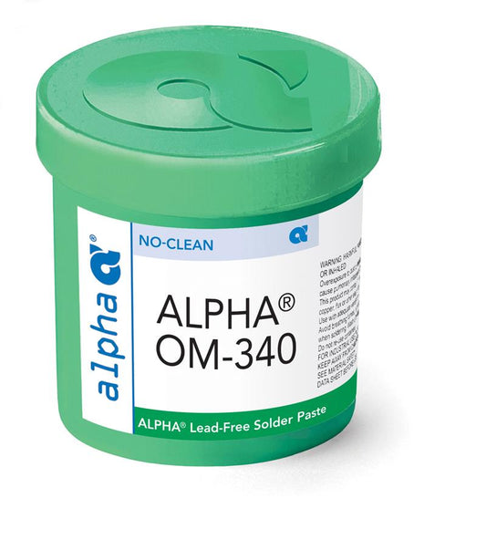 Alpha 152553, OM340 SAC305 Lead-Free Solder Paste - 500 gram Jar