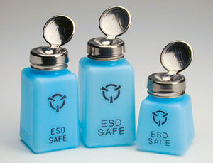 R & R Lotion SD-6-ESD 6 oz ESD-Safe Solvent Dispenser, One-Touch Pump