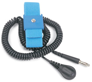 Desco 09070 Premium Adjustable ESD Wrist Strap Set with 6' Coil Cord