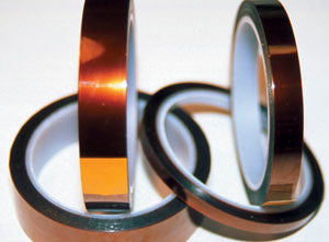 K321 Polyimide Kapton Film Tape - 1/4" Wide, 2.6 mil Overall Thickness