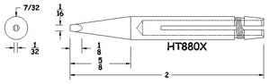Hexacon HT880X 5/32" Sleeve Solder Tip for MS10 Micro-Stedi Iron