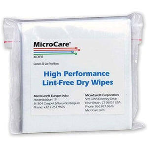 MicroCare MCC-WF44 Optical Grade Cleaning Wipes, 4 x 4", Bag of 50