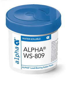 Alpha 150246,  WS809 Water-Soluble Flux Paste - BGA Rework "Tacky" Flux, 100 gram Jar