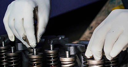 Ammex Gloveworks TLF Ivory Latex Disposable Gloves, Powder-Free, 5 mil, XL, Box of 100