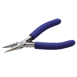 Aven 10307 Technic Plier, Chain Nose, 4.5" Long, Serrated Jaws