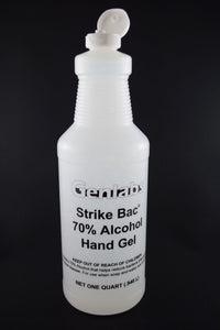 #8989 "Strike Bac" Antibacterial Hand Sanitizer Gel - 32 oz. (Quart) Bottle