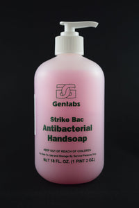 #8981 "Strike Bac" Antibacterial Liquid Hand Soap - 18 oz Pump Bottle