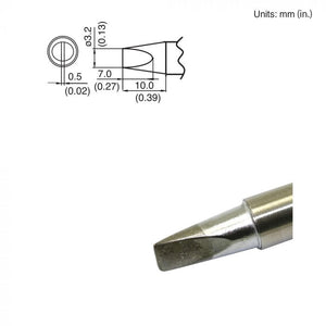 Hakko Tip T15-DL32 Soldering Tip, Long Chisel, 3.2mm Wide