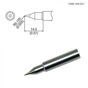 Hakko Tip T18-S4 Soldering Tip, Conical Sharp Tip, 0.125mm