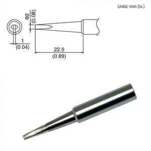 Hakko Tip T18-DL2 Soldering Tip, Long Chisel 2.0mm wide