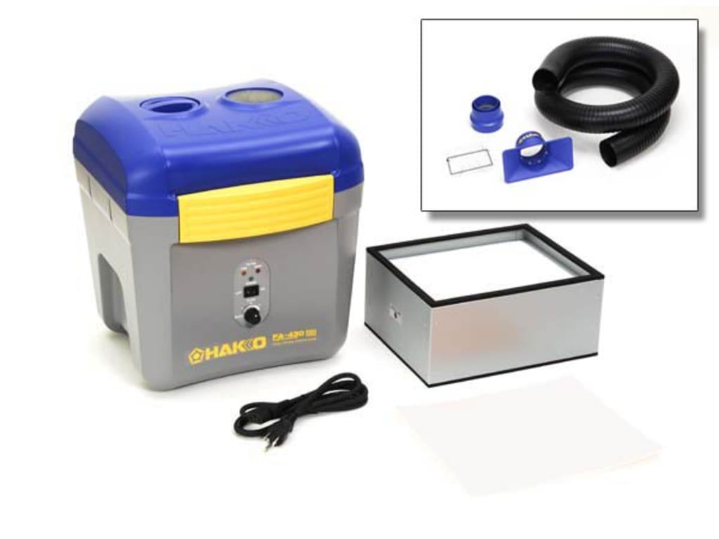 Hakko Fume Extractor FA430-KIT1 with Hose Arm & Duct