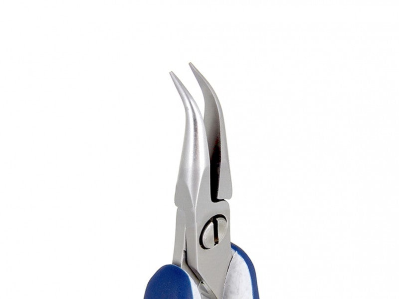 Bent Needle Nose Plier: ESD-Safe, 3/8 in Max Jaw Opening, 4 1/2 in Overall  Lg, 22 3/4 mm Jaw Lg