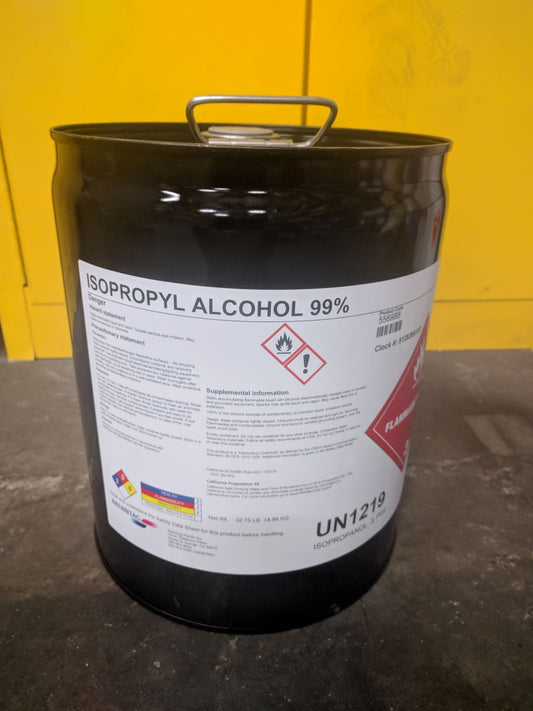 Isopropyl Alcohol, 99+ % High-Purity, 5 Gallon Pail