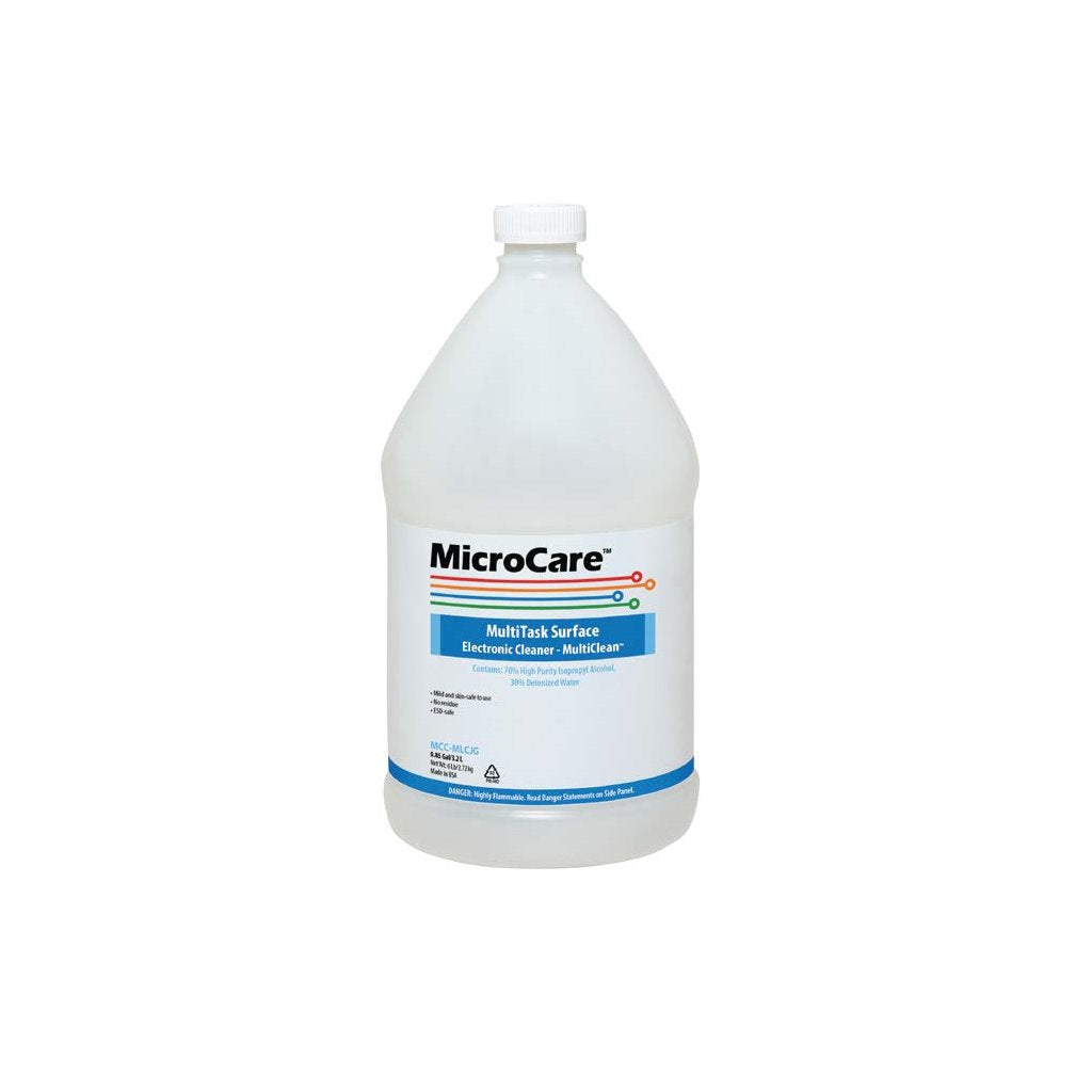 MicroCare MCC-MLCJG 70% Isopropyl Alcohol, 1 Gallon Pail, "MultiClean" Cleaner/Disinfectant