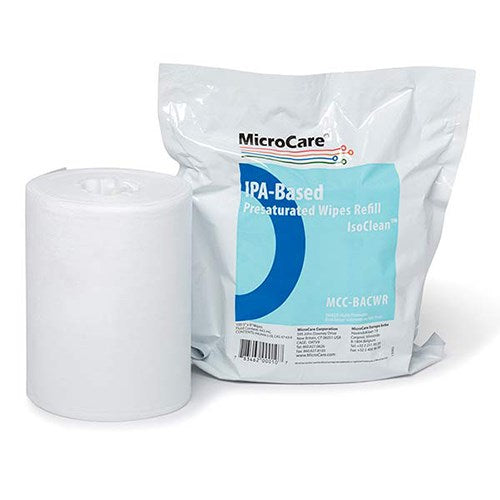 MicroCare MCC-BACWR IsoClean Hi-Purity Isopropyl Alcohol Wipes, Refill Pack of 100