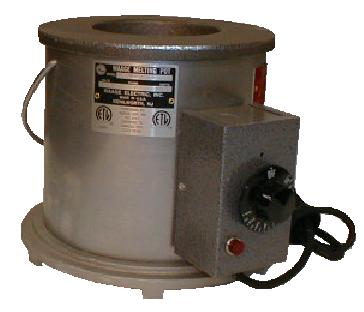 Waage Electric MP20A-6-1 Solder Pot, 5" Dia x 4"Deep
