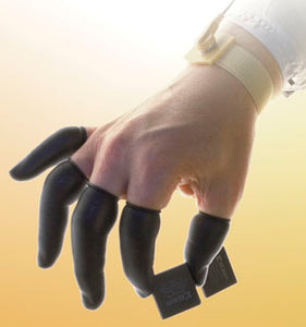 QRP 8C-M Black ESD Fingercots, Medium size, 5 Gross (720 per Package)