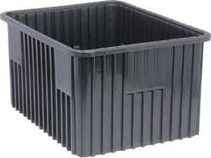 Quantum DG93120CO Conductive ESD-Safe Dividable Grid Container, 22-1/2" x 17-1/2" x 12", Carton of 3
