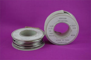 Super-Low Temp Lead-Free Solder Wire For Pewter .062" diameter, 1/4 LB Spool
