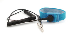 Botron B9008 Blue Fabric ESD Wrist Strap Set w/6' Coil Cord